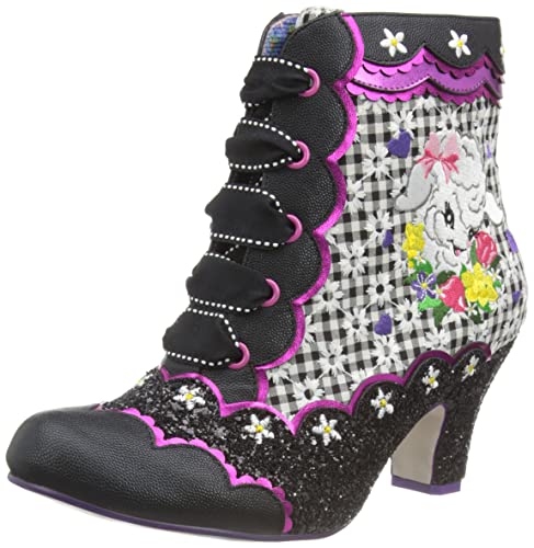 Irregular Choice Damen Springendes Lamm Stiefelette, Schwarz, 36 EU von Irregular Choice