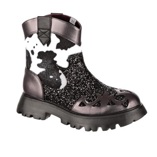 Irregular Choice Damen Step in Style Mode-Stiefel, Schwarz, 38 EU von Irregular Choice