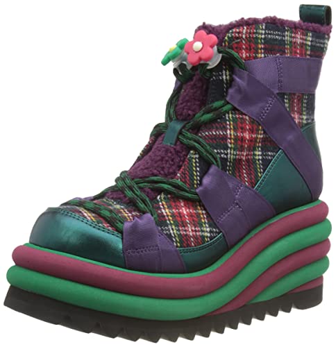 Irregular Choice Damen Strap It Up Mode-Stiefel, grün, 37 EU von Irregular Choice