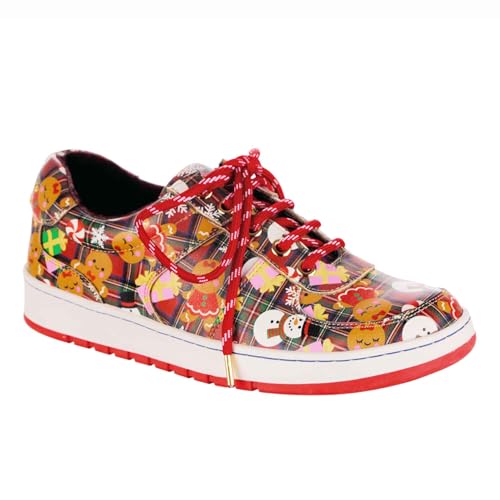 Irregular Choice Damen Streamer, Sternenlicht Oxford, rot, 37 EU von Irregular Choice