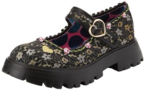 Irregular Choice Damen Süße Überraschung Oxford-Schuh, Schwarz, 38 EU von Irregular Choice