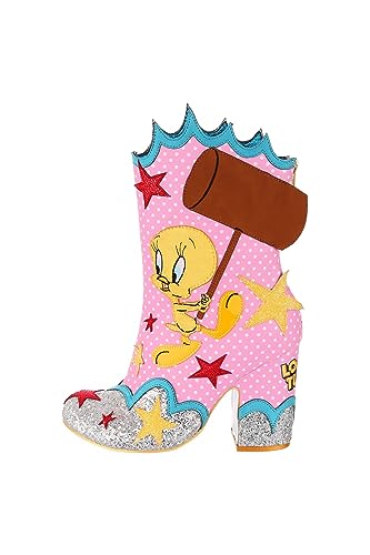 Irregular Choice Damen Sufferin Succotash Mode-Stiefel, rosa, blau, 38 EU von Irregular Choice