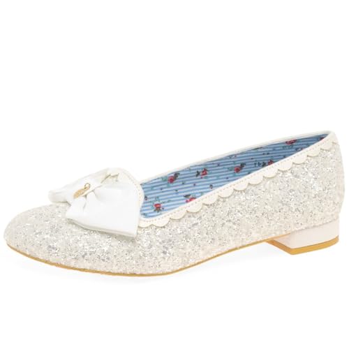 Irregular Choice Damen Sulu Wf Ballerinas, weiß, 43 EU Weit von Irregular Choice