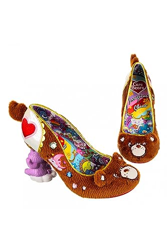 Irregular Choice Damen Tenderheart Cuddles Pumps, Marrone Multicolore, 38 EU von Irregular Choice