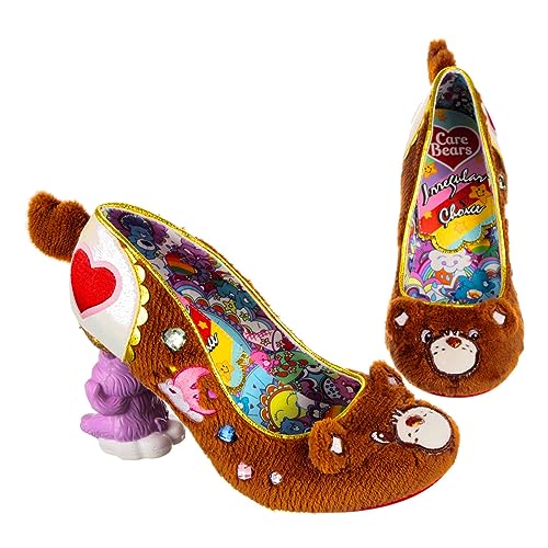 Irregular Choice Damen Tenderheart Cuddles Pumps, Marrone Multicolore, 39 EU von Irregular Choice