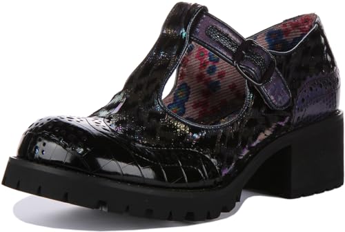 Irregular Choice Damen What a Night Oxford, schwarz/lila, 37 EU von Irregular Choice