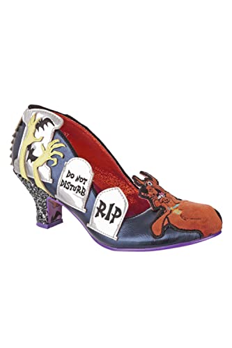 Irregular Choice Damen Wo bist du Pumps, Grün Silber, 43 EU von Irregular Choice