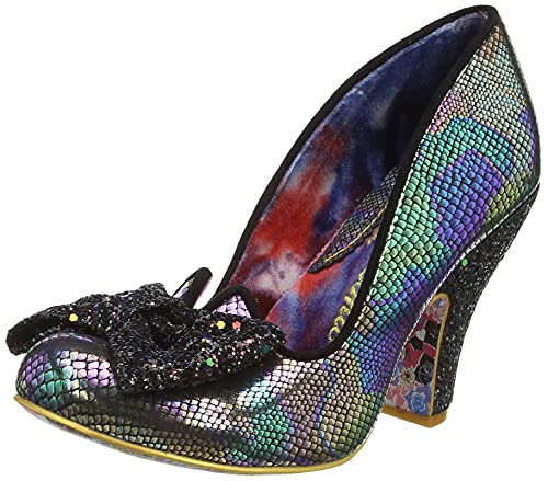 Irregular Choice Damen Nick of Time Pumps, schwarz/lila, 36 EU von Irregular Choice