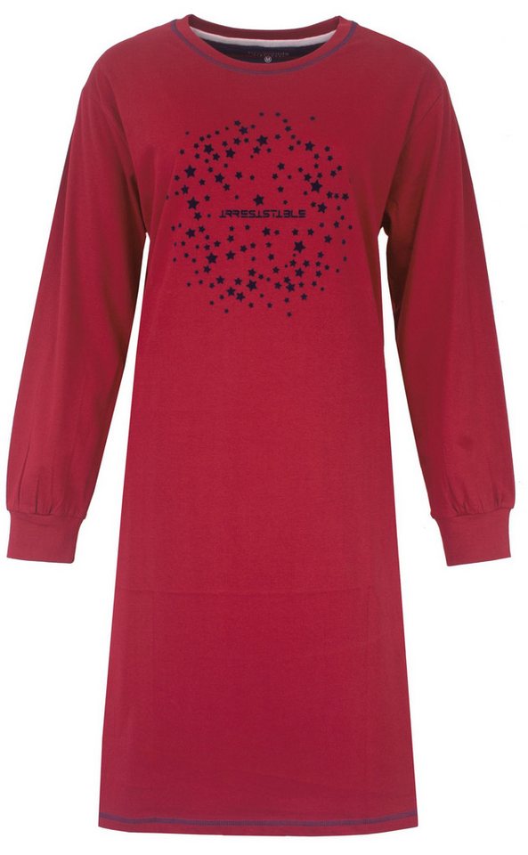 Irresistible Nachthemd Damen Schlafshirt mit langem Arm und Bündchen (1-tlg) Baumwolle von Irresistible