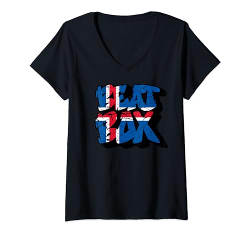 Damen Iceland Beat Box - Islandic Beat Boxen T-Shirt mit V-Ausschnitt von Irreverent Tees