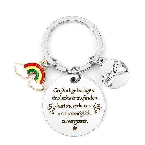 Irrigao Kollegen Geschenk Schlüsselanhänger Kleine Aufmerksamkeit für Kollegen Abschiedsgeschenk Kollegen Kleinigkeit für Kollegen Weihnachten Weihnachtsgeschenke für Kollegen von Irrigao