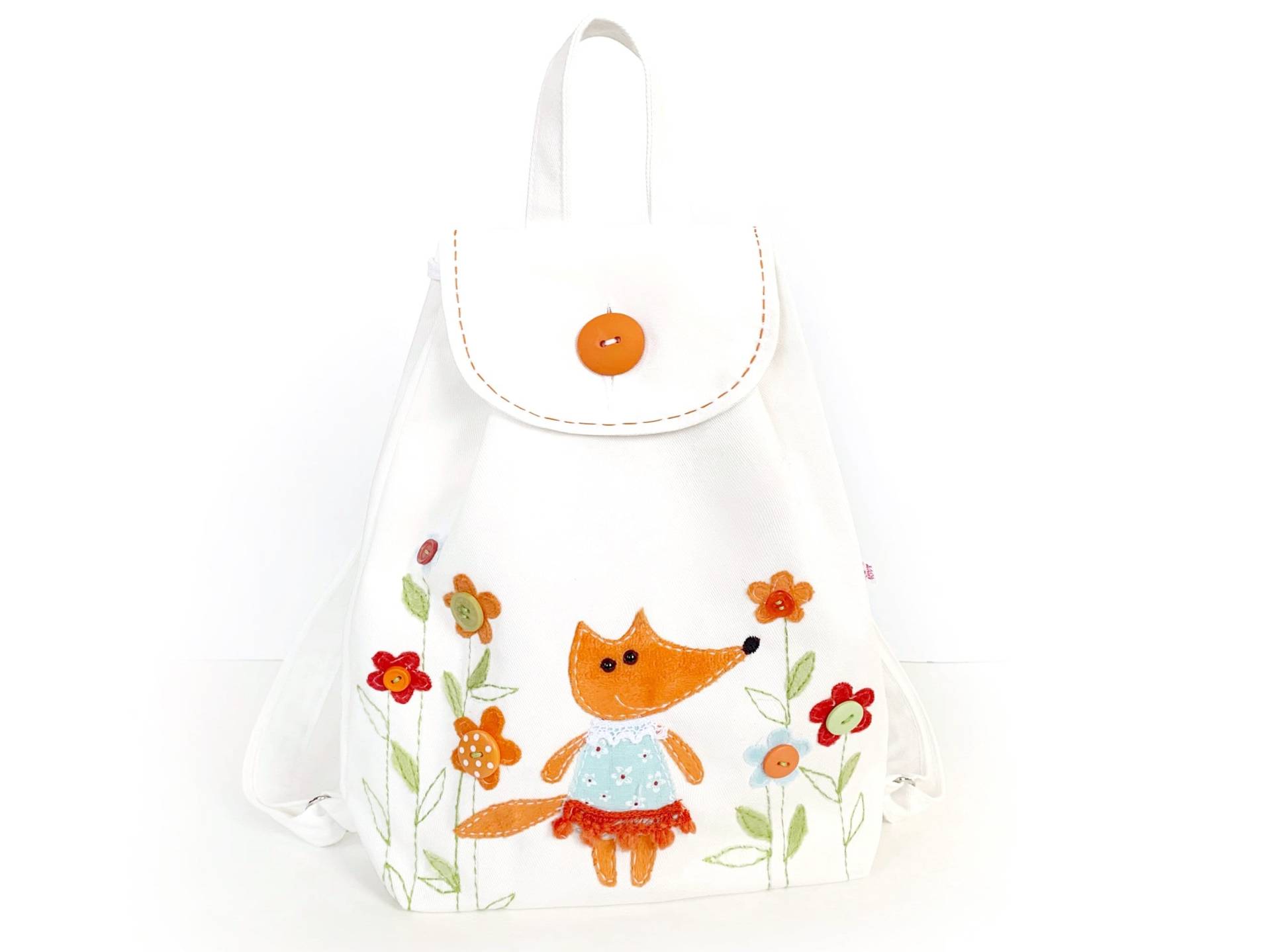 Mini Kleinkind Rucksack Mädchen Handmade Fuchs Kindergarten von IrunToysGift