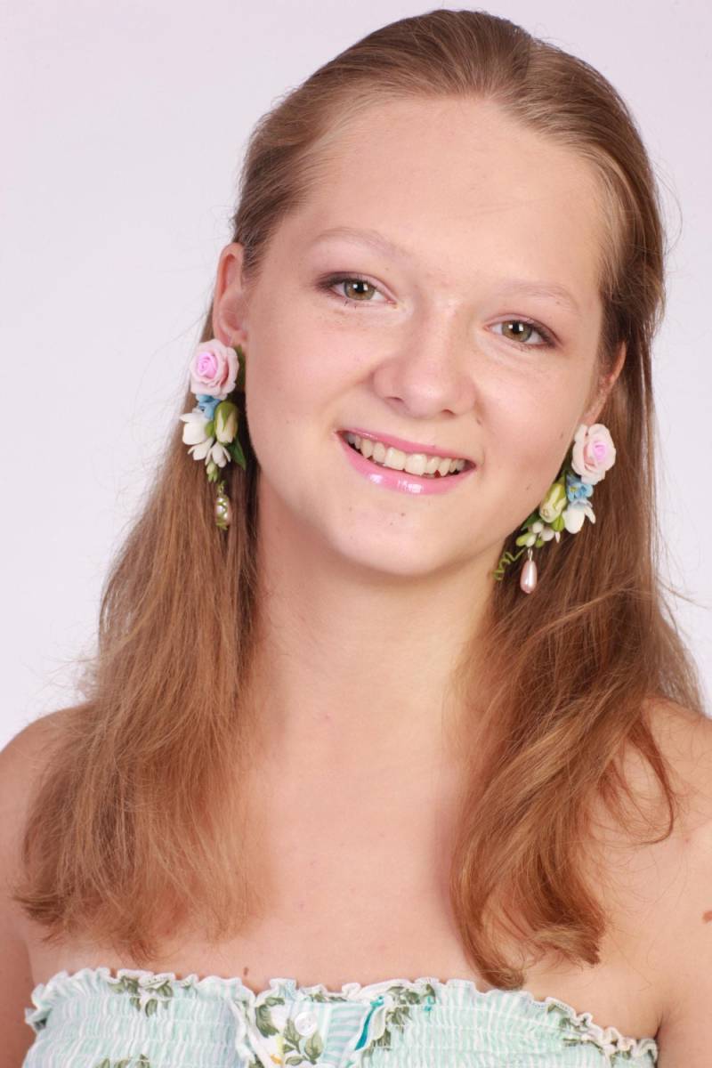 Rose Und Flieder Blumen Ohrringe Braut Hochzeit Ohrringe Rose Und Flieder Blumen Ohrringe Braut Hochzeit Ohrringe von IrynaFleur