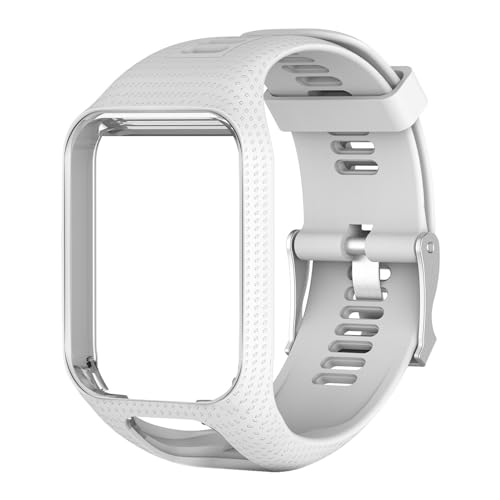 Armband für Tomtom Spark 3 Armband Damen Herren, Einstellbar Weich Silikon Armbänder Sport Ersatzarmband Kompatibel mit Tomtom Spark 3 Uhrenarmband Zubehör von IsMoon