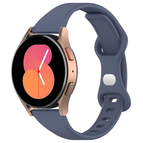 Schlank Armband für Samsung Galaxy Watch FE Armband Damen Mädchen, Verstellbares Weich Silikon Armbänder Sport Ersatzarmband Kompatibel mit Galaxy Watch FE 40mm Uhrenarmband von IsMoon