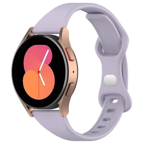 Schlank Armband für Samsung Galaxy Watch FE Armband Damen Mädchen, Verstellbares Weich Silikon Armbänder Sport Ersatzarmband Kompatibel mit Galaxy Watch FE 40mm Uhrenarmband von IsMoon