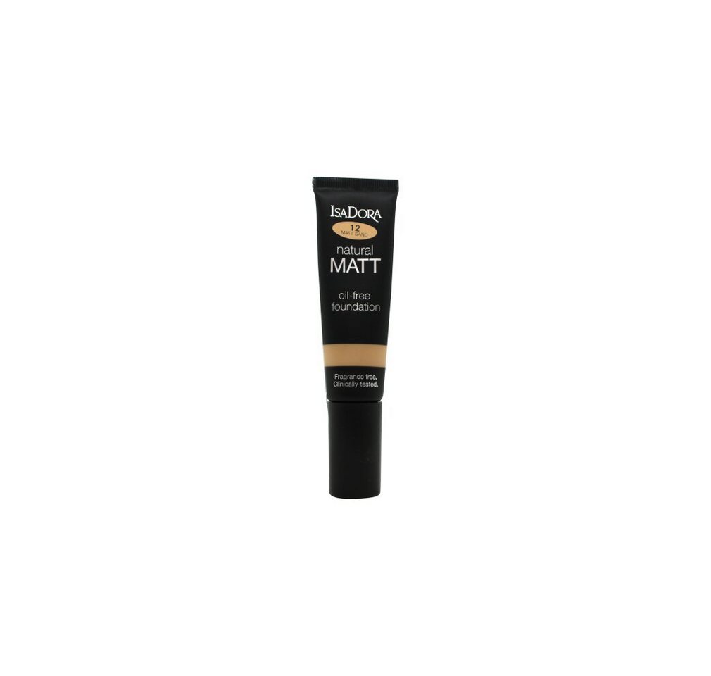 IsaDora Foundation Natural Matt Oil-Free Foundation 35ml - 12 Sand von IsaDora