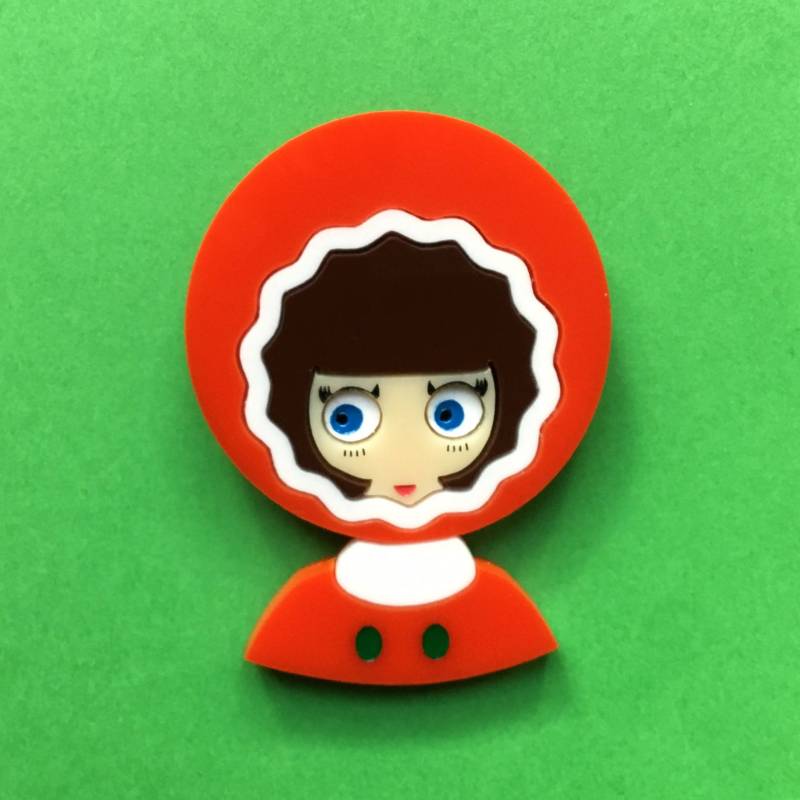 Acryl Spindel Becky, Ihre Kleinen Weihnachts-Brosche, Bereit Für Den Frost Des Winters von IsaDuval