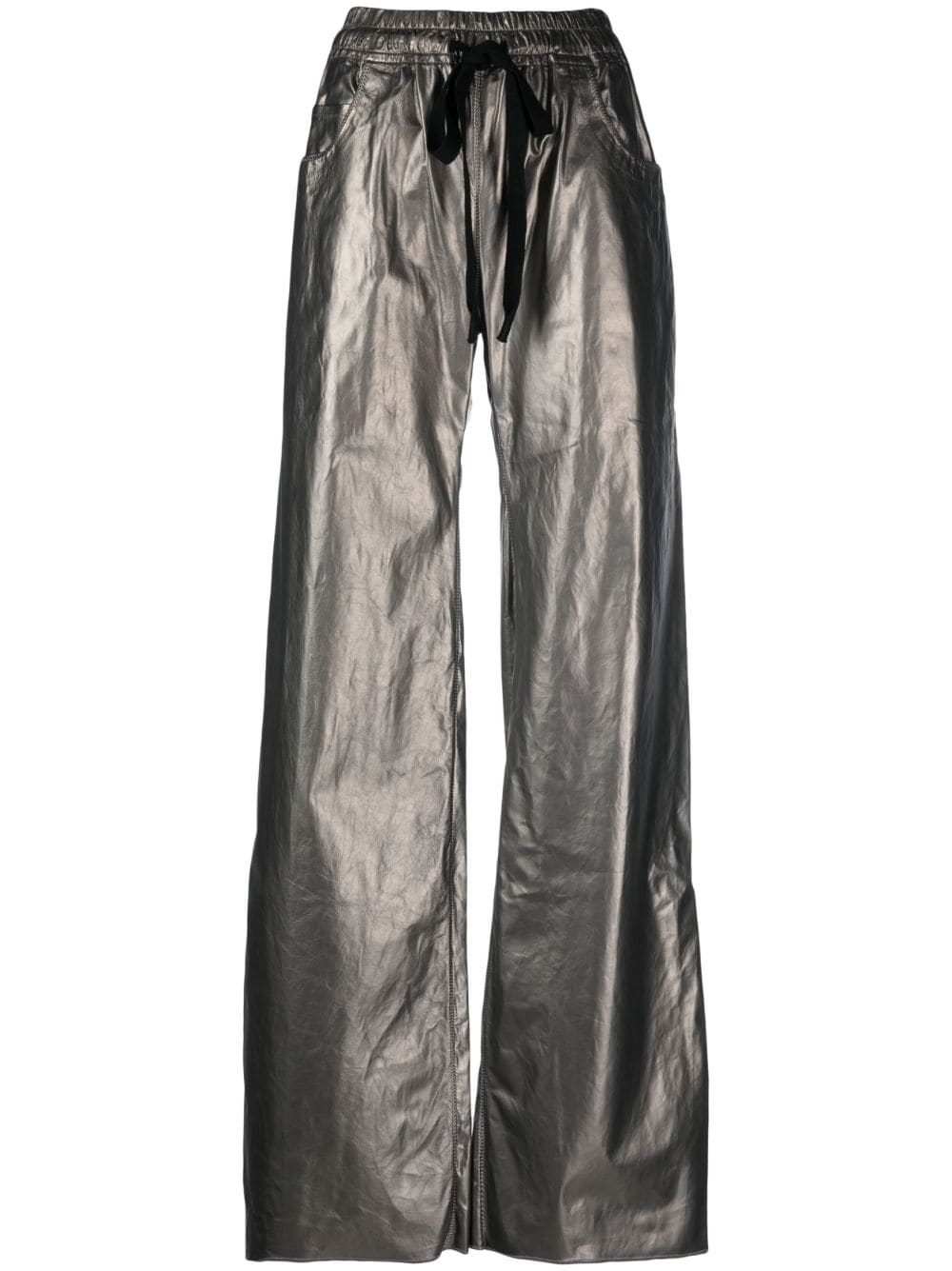 Isaac Sellam Experience Lederhose mit Kordelzug - Silber von Isaac Sellam Experience