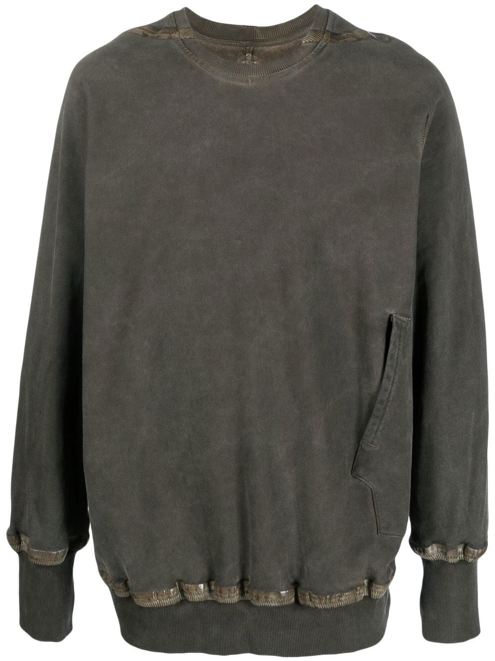 Isaac Sellam Experience Pullover mit Acid-Wash-Effekt - Grün von Isaac Sellam Experience