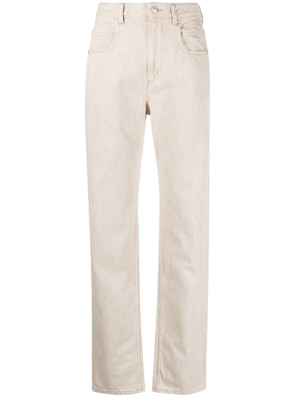 MARANT ÉTOILE High-Waist-Hose mit geradem Bein - Nude von MARANT ÉTOILE