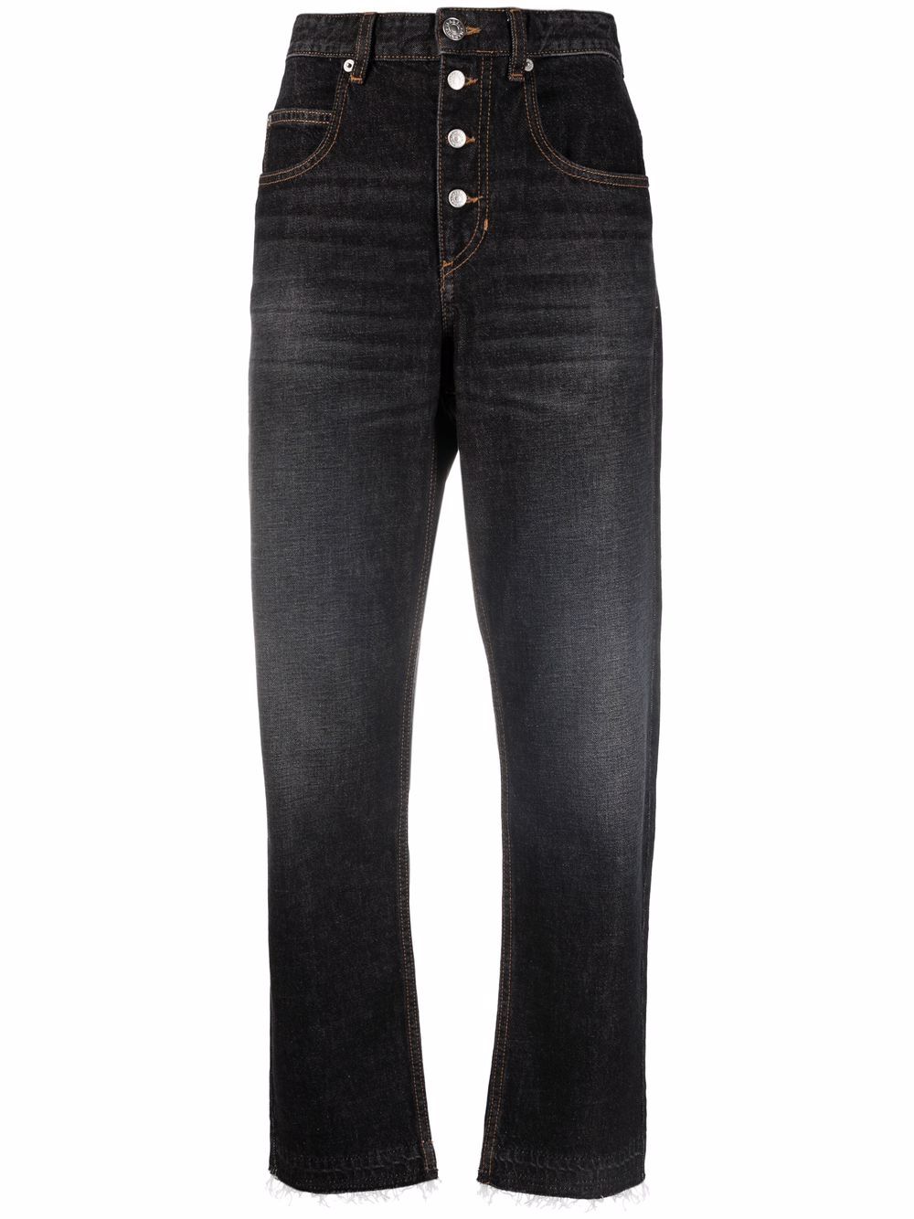 MARANT ÉTOILE Hoch sitzende Tapered-Jeans - Schwarz von MARANT ÉTOILE