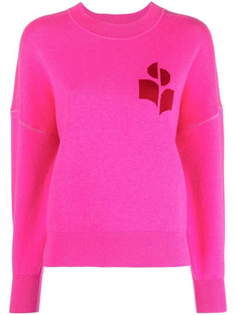 MARANT ÉTOILE Pullover mit Logo-Print - Rosa von MARANT ÉTOILE