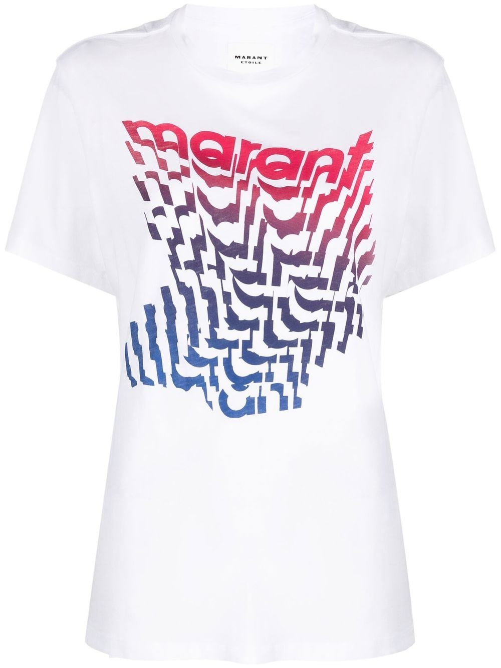 MARANT ÉTOILE T-Shirt mit Logo-Print - Weiß von MARANT ÉTOILE