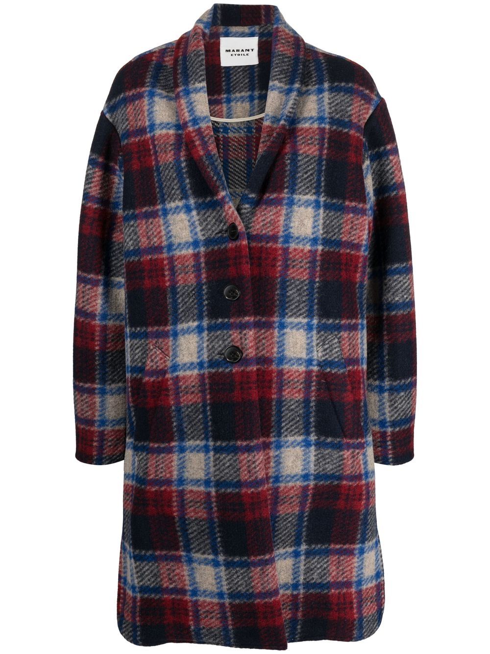 MARANT ÉTOILE Karierter Mantel - Blau von MARANT ÉTOILE