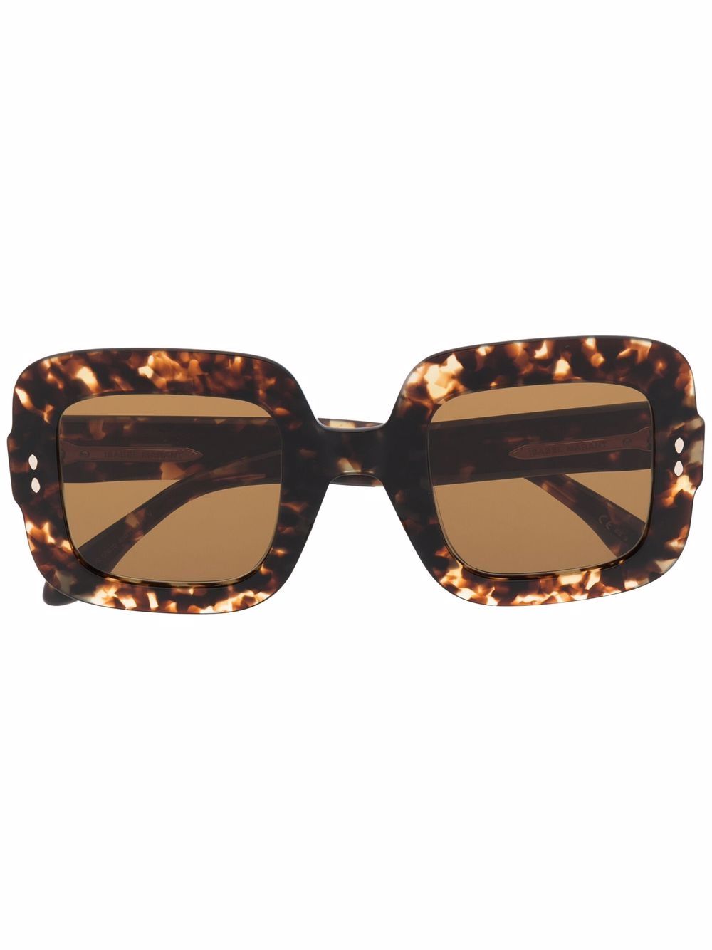 Isabel Marant Eyewear Eckige Sonnenbrille in Schildpattoptik - Braun von Isabel Marant Eyewear