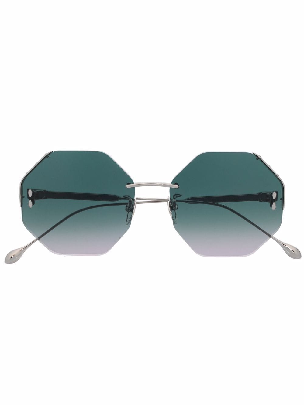 Isabel Marant Eyewear Sonnenbrille mit geometrischem Gestell - Silber von Isabel Marant Eyewear