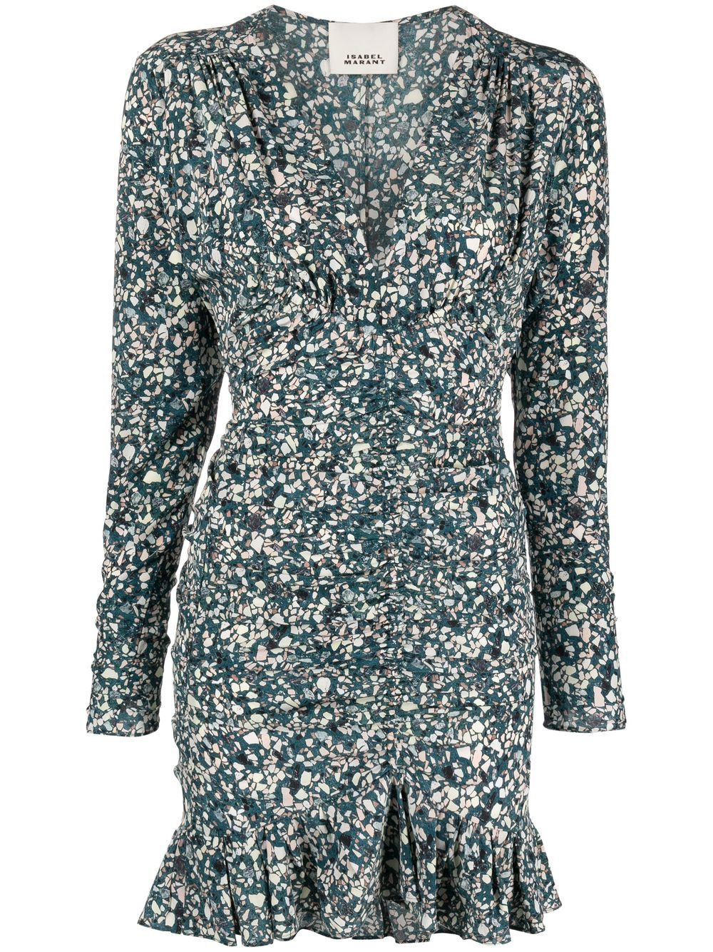 ISABEL MARANT Gerafftes Minikleid mit Print - Blau von ISABEL MARANT