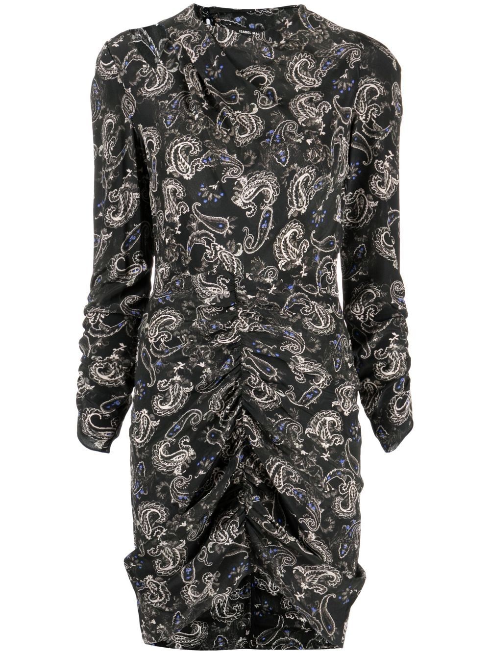 ISABEL MARANT Mini Schal mit Paisley-Print - Schwarz von ISABEL MARANT