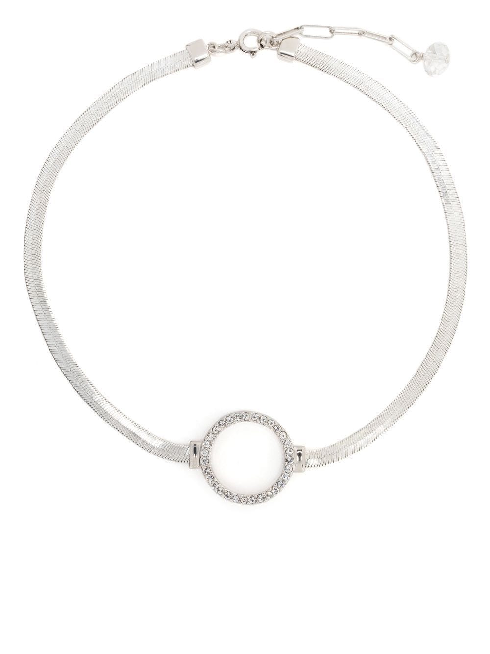 ISABEL MARANT Armband mit kristallverziertem Kreis - Silber von ISABEL MARANT