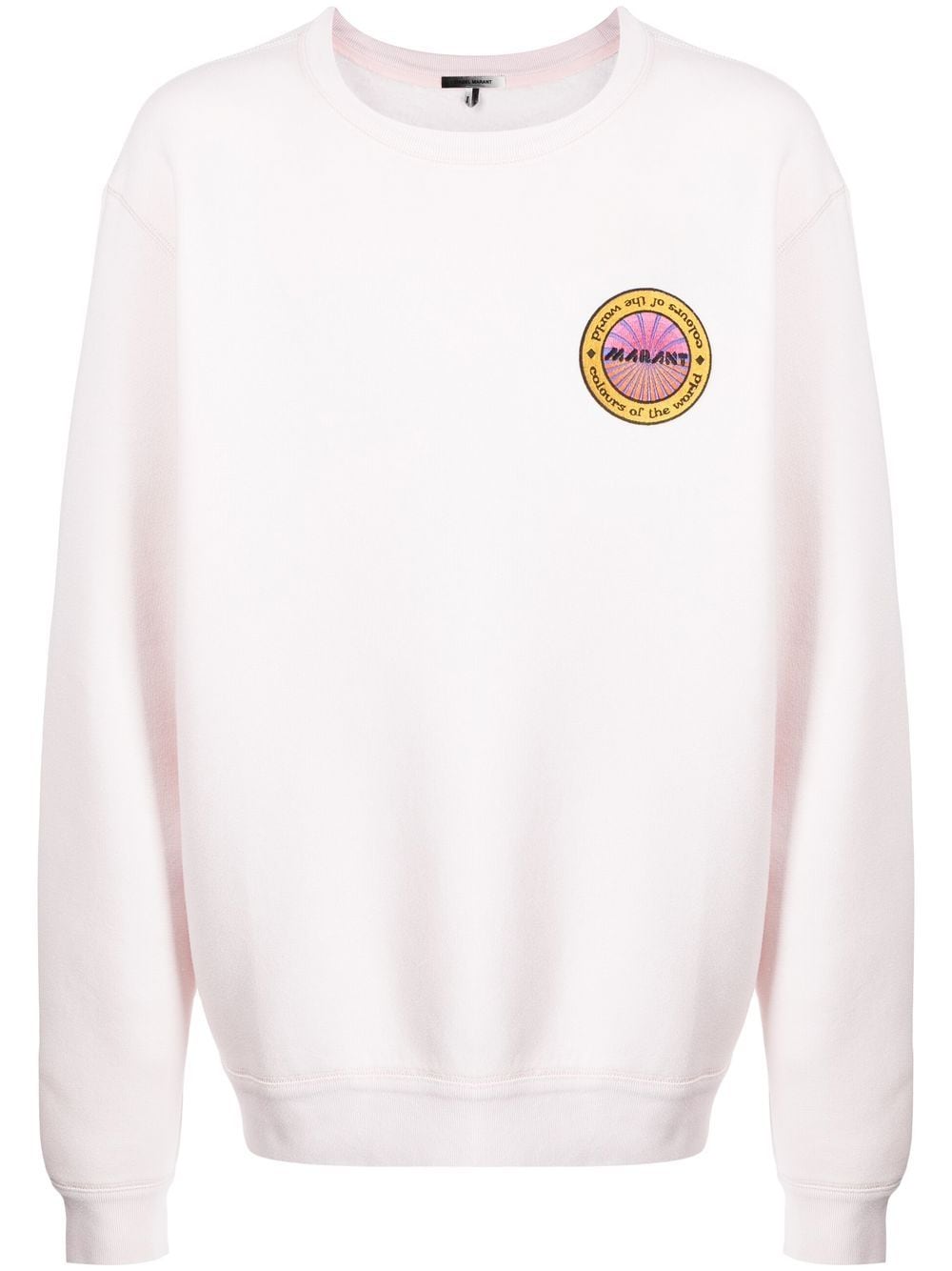 MARANT Sweatshirt mit Logo-Patch - Rosa von MARANT