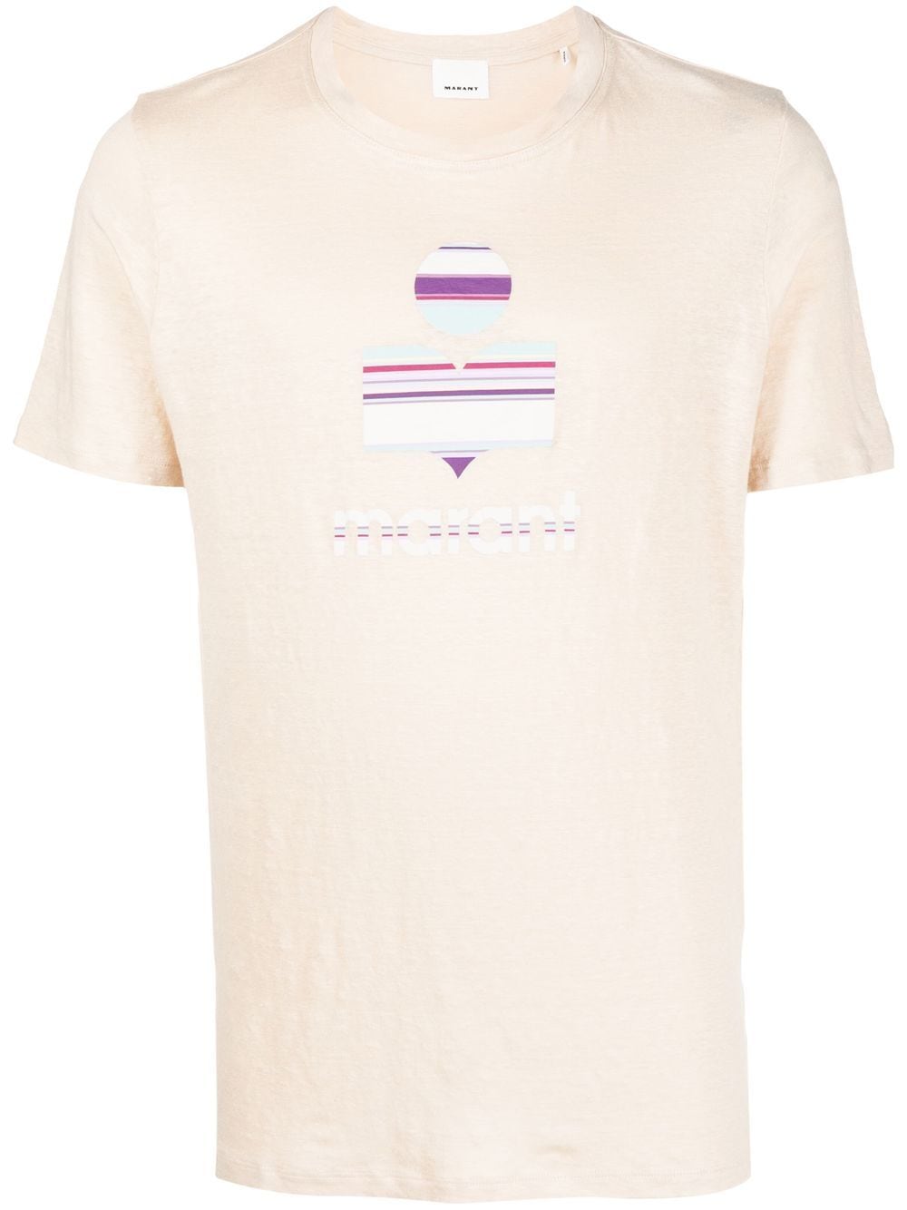 MARANT T-Shirt mit Logo-Print - Nude von MARANT