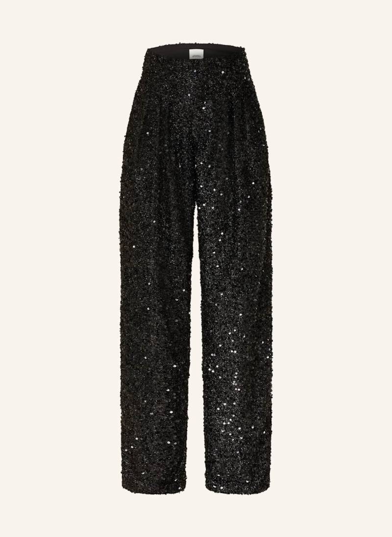 Isabel Marant Hose Aras Mit Pailletten schwarz von Isabel marant