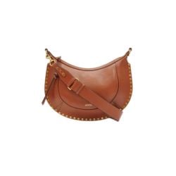 Isabel Marant Schultertasche Aus Cognacfarbenem Leder Mit Nieten von Isabel marant
