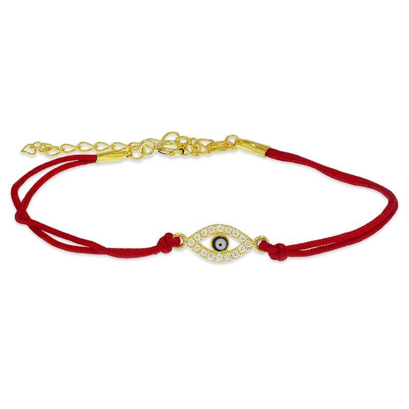 Evil Eye Anhänger String Armband von IsabellaCelini