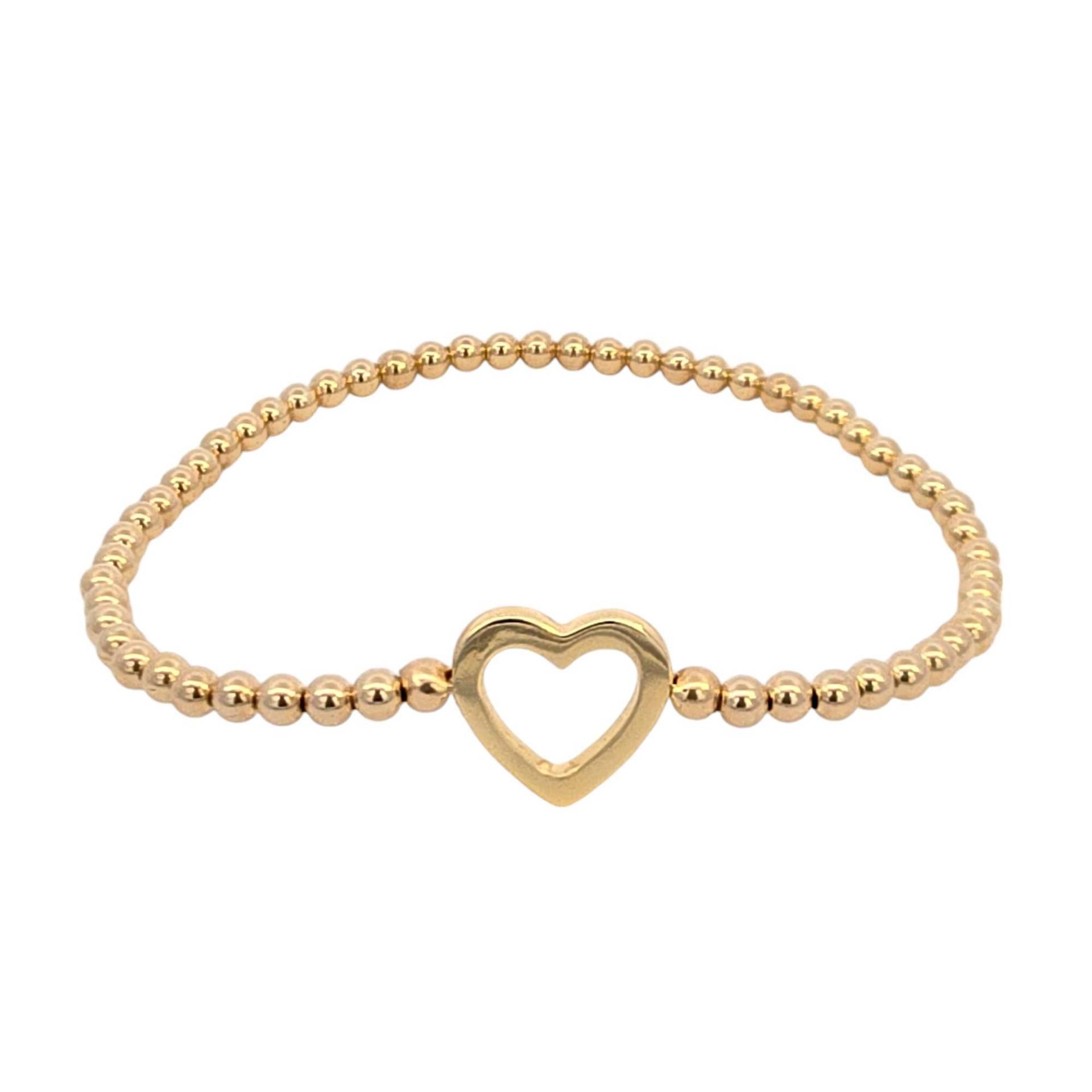 Vergoldetes Herz Anhänger Stacking Armband - Schichtarmband Für Damen von IsabellaCelini