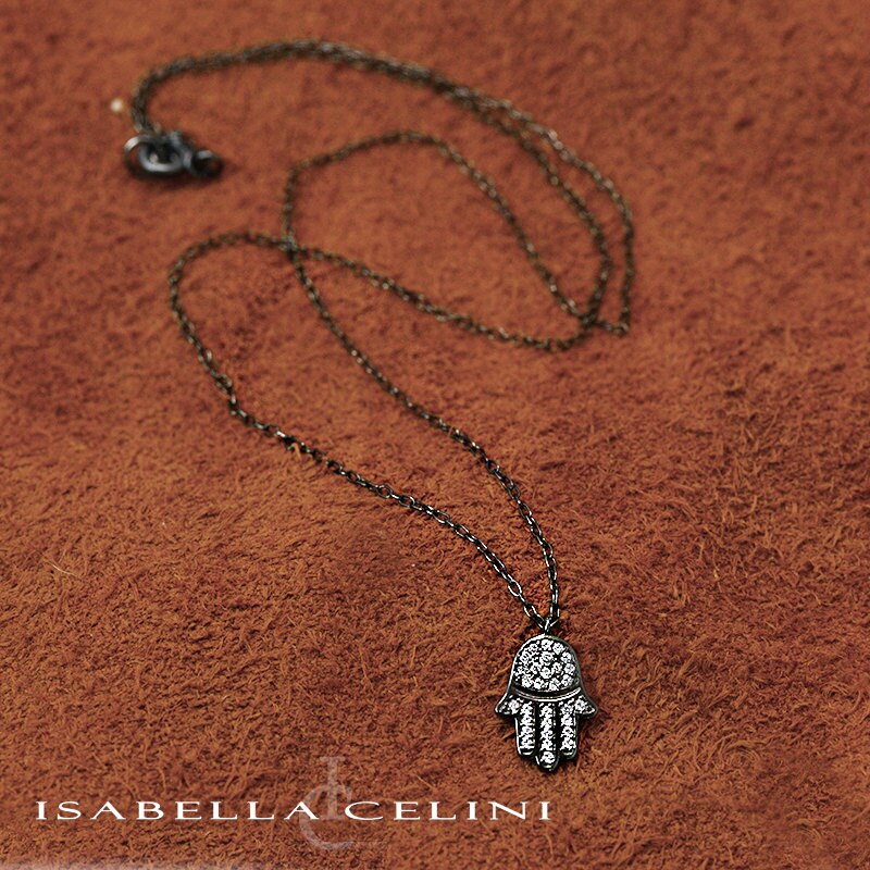 sterling Silber Hand Halskette von IsabellaCelini