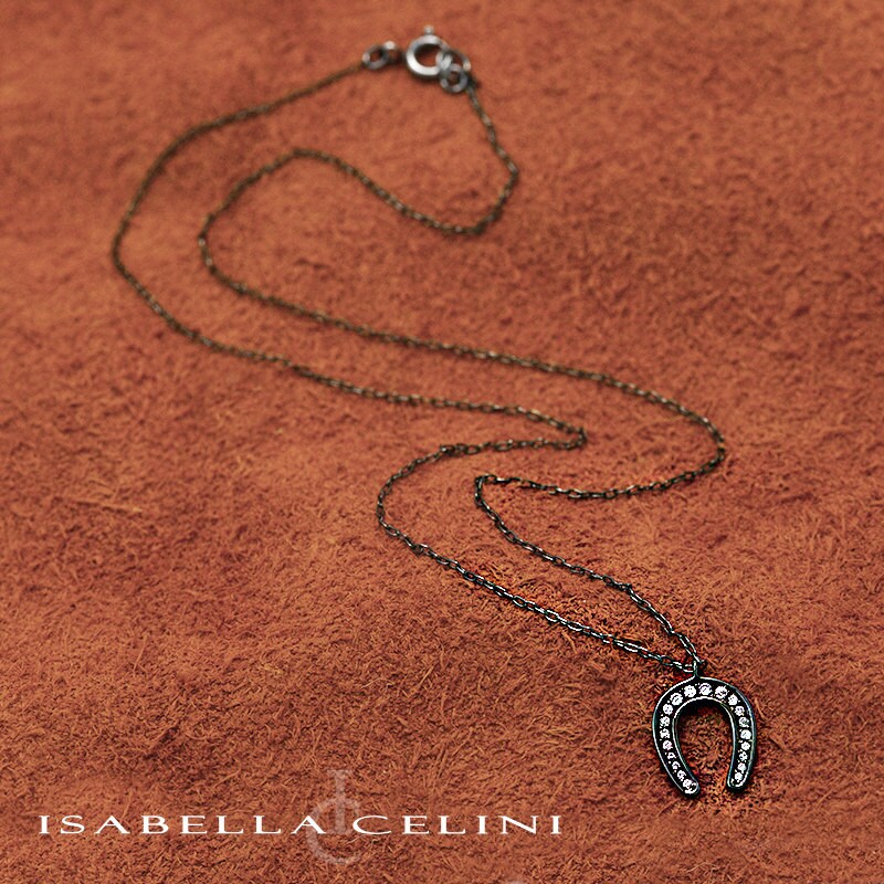 sterling Silber Hufeisen Halskette von IsabellaCelini