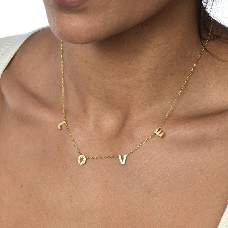 sterling Silber Liebesbrief Halskette von IsabellaCelini