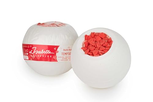Isabelle Laurier - Badebombe sprudelnd für Kinder und Erwachsene – Badekugel mit 97% natürlichen Inhaltsstoffen – Duft weißer Moschus – TEMPTATION von Isabelle Laurier