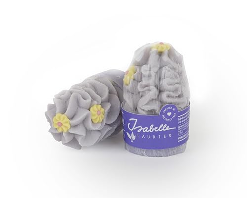 Isabelle Laurier - Feuchtigkeitsspendende Badebombe Cupcake für Mädchen – Lavendelduft – 98% natürliche Inhaltsstoffe – angereichert mit Kakao- und Sheabutter von Isabelle Laurier