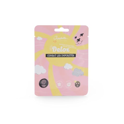 Isabelle Laurier - Gesichtsmaske aus Detox-Stoff – Schönheits-Routine, Gesichtspflege, spendet der Haut Feuchtigkeit – Geschenkidee für Mädchen, Damen, einfache Anbringung – 1 Stück von Isabelle Laurier