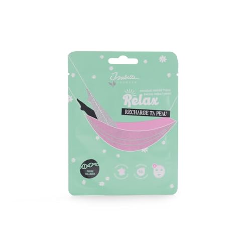 Isabelle Laurier - Gesichtsmaske aus Kollagen-Stoff – Schönheits-Routine, Gesichtspflege, spendet der Haut Feuchtigkeit – Geschenkidee für Mädchen, Damen, einfache Anbringung – 1 Stück von Isabelle Laurier