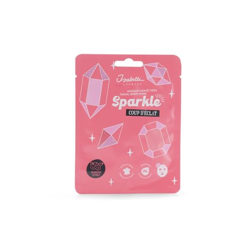 Isabelle Laurier - Gesichtsmaske aus Stoff mit ECLAT-Effekt – Routine Beauty, Gesichtspflege, spendet der Haut Feuchtigkeit – Geschenkidee für Mädchen, Damen, einfaches Anbringen – 1 Stück von Isabelle Laurier