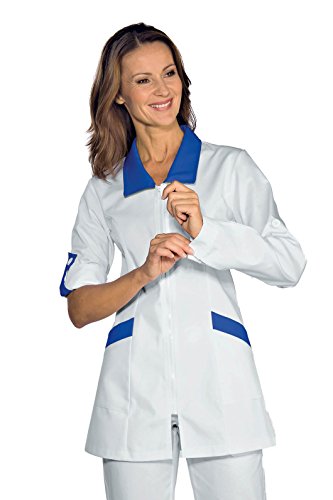 Robinson Damen Kasack Hawaii weiß+Royalblau Größe S von Isacco