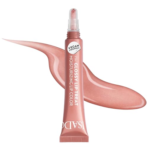 IsaDora Glossy Lip Treat Lipgloss - Pflegender Lip Gloss für volle Lippen - Stimuliert Kollagenbildung - Einzigartiger Glanz ohne zu kleben - Vegan mit Shea-Butter - Ginger Glaze von Isadora